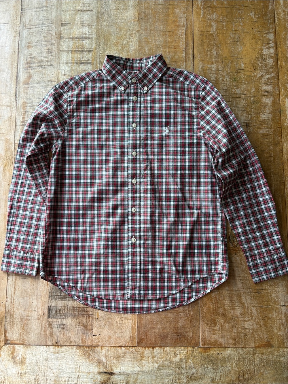 Ralph Lauren Plaid Boy's Shirt M(10-12) - Picture 4 of 11